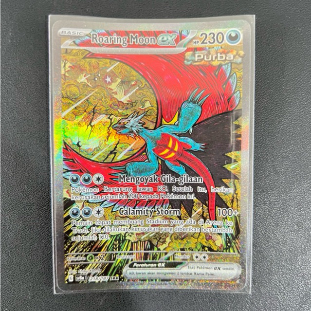 Pokemon TCG Indonesia sv8a Roaring Moon ex 218/187 SAR | ROARING MOON EX SAR TERASTAL