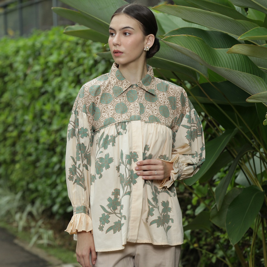 Batik Huza - Blouse Cornelia - Atasan Batik Wanita