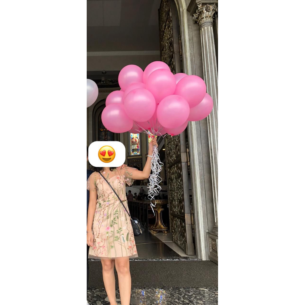 Preloved Dress-Pesta Simple Nude Elegan Brokat Like New