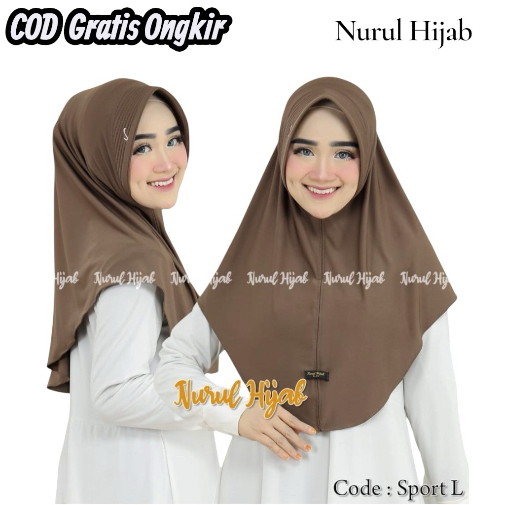 BILA JAYA - BERGO INSTAN SPORT L PET LOGO HAMIDAH PREMIUM HIJAB DAILY / OLAHRAGA / SEKOLAH MENUTUP D