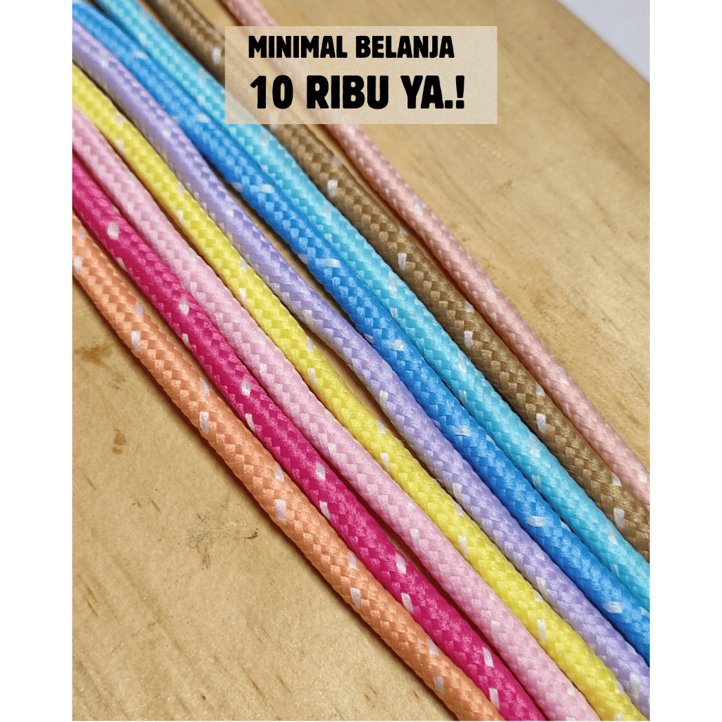 (1 meter) Tali Paracord Tali Prusik Tali Hp Tali Tebal Candyland