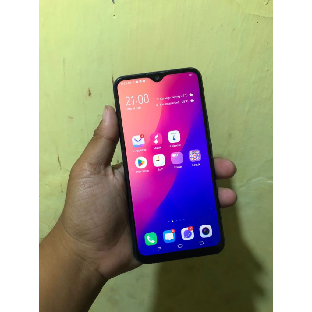 Di jual HP Vivo Y12 RAM 3/64 kondisi Bagus, Normal siap pakai