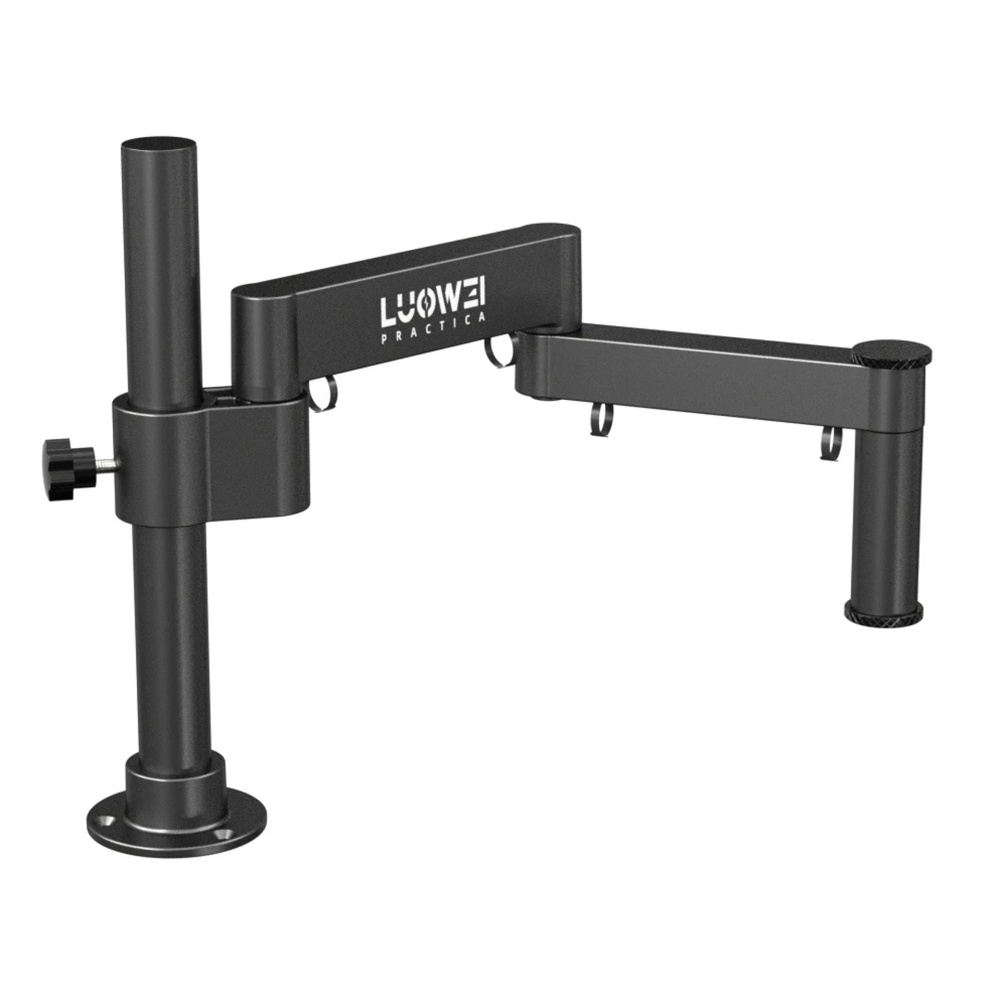 Stand Microscope Luowei Lw-017 360° Rotating Folding Lifting Microscope Stand Dudukan Microscope