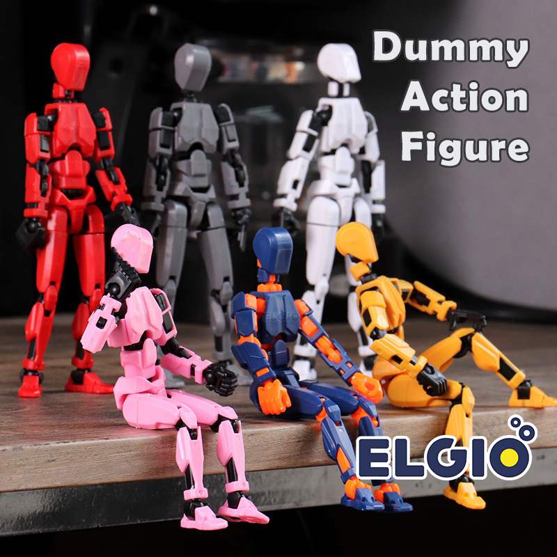 Action Figure Dummy Boneka Miniatur Orang Model Bergerak Berbagai Pose 3D Movable Joint