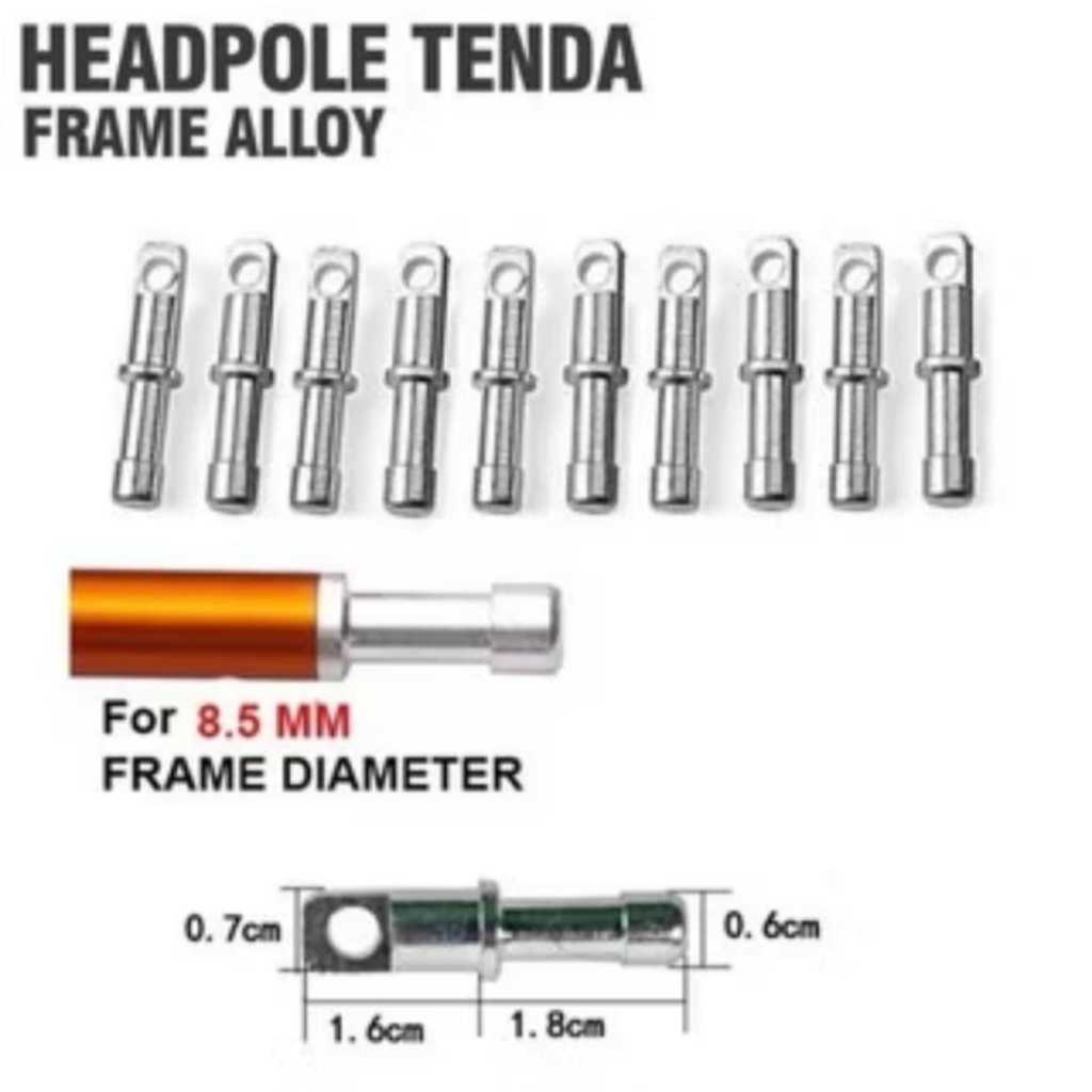 Ujung Frame  tenda Alloy