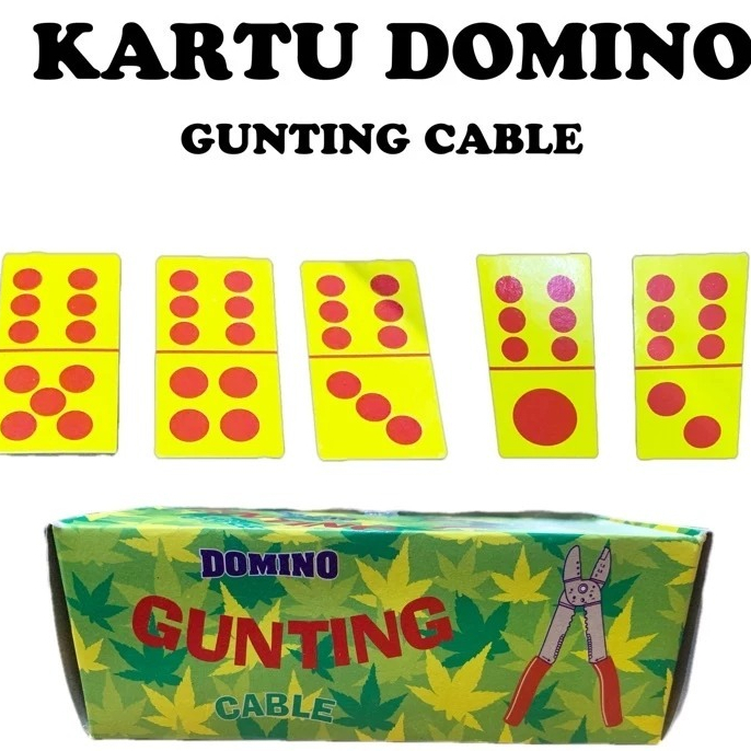 Kartu Domino Gunting Kabel 10 Set Termurah