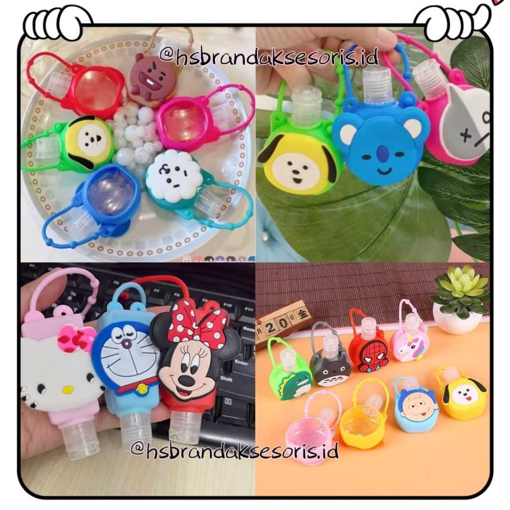 (BULAT) HANDSANITIZER KARAKTER ANAK BOTOL KOSONG & ISI 30ML | HANDSANITIZER CARTOON MEDICAL | HAND S
