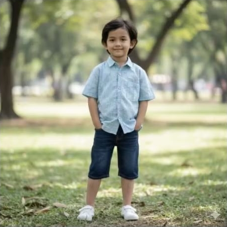 (Preloved) Batik trusmi kemeja anak laki2