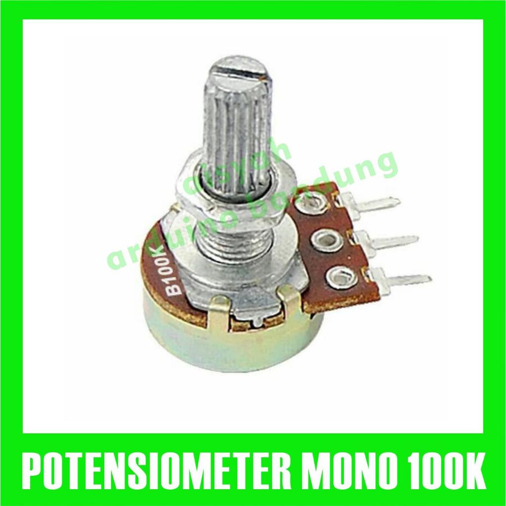Potensio 100K Potensiometer Mono Linear B100K B 100 K 100K