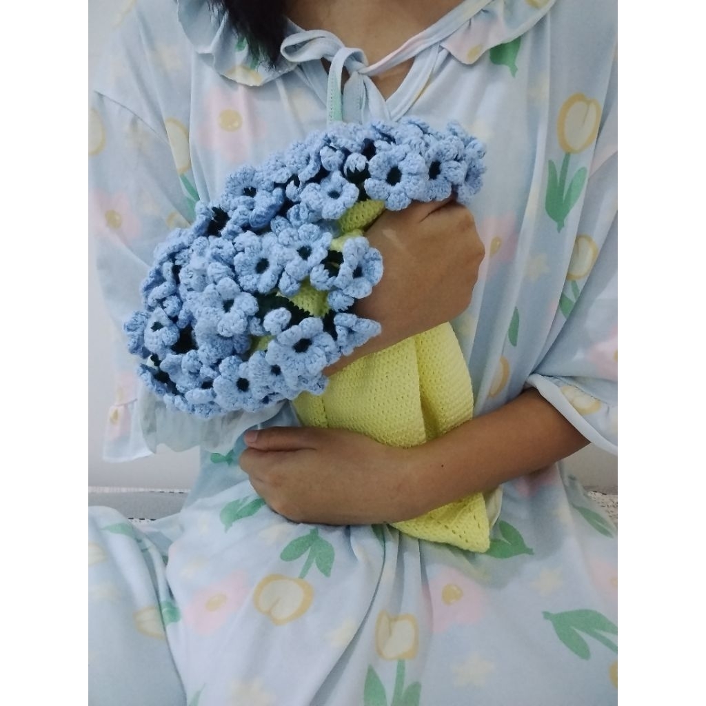 Selimut Buket Bunga Rajut