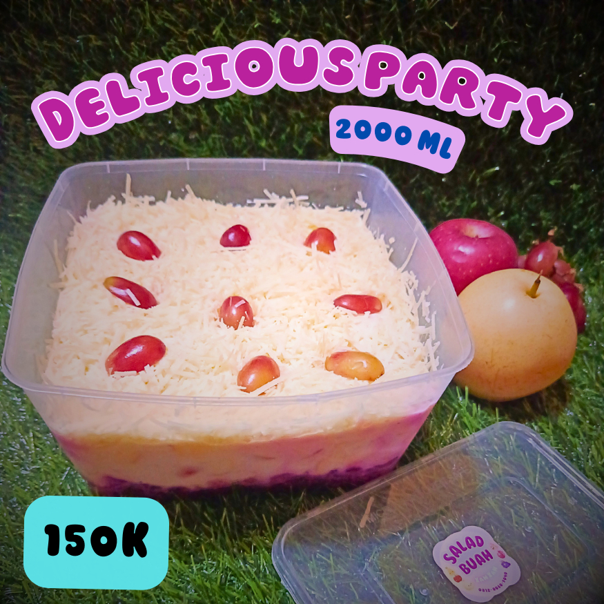 Salad Buah Xanxan porsi JUMBO _ 1000ml, 2000ml _ PRE ORDER only _ kurir INSTAN only _ KEMAYORAN