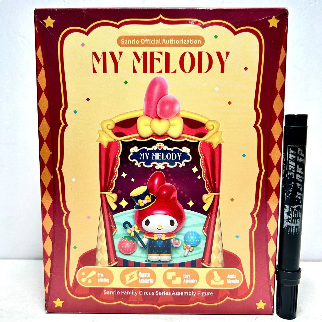 mainan action figure cinnamoroll Sanrio Family Circus Series Assembly Figure of the character Cinnam