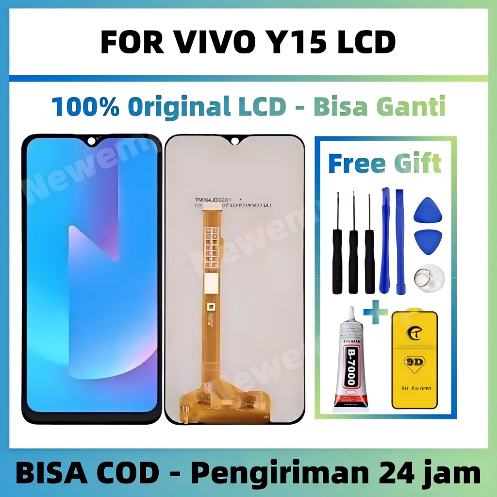 Original LCD VIVO Y15 / v1901 Fullset touchscreen replacement / for vivo y15 LCD