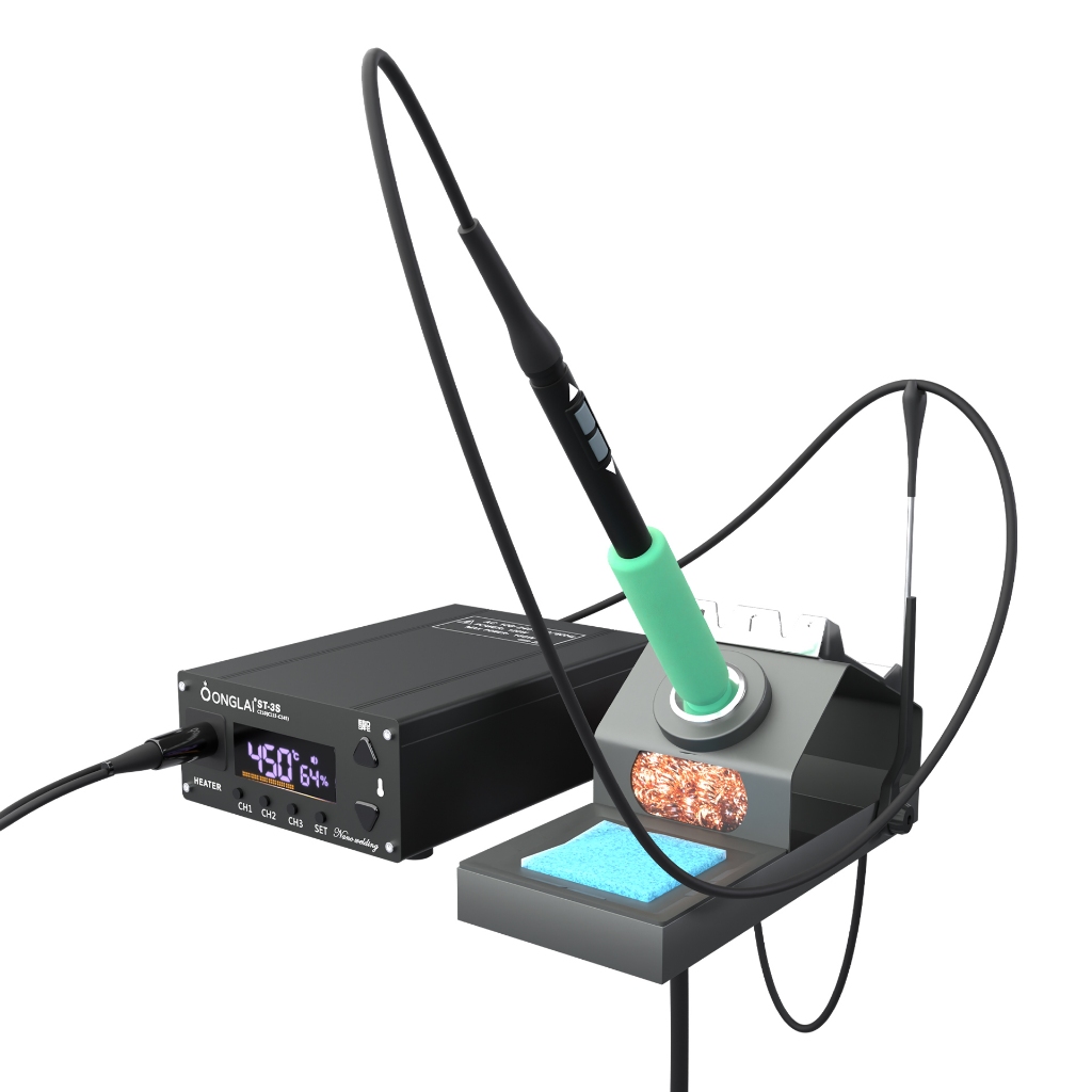 Solder Station Nano Onglai Fixtool ST-3S Free C210 Suport 3 Gagang   Gagang T210 Original