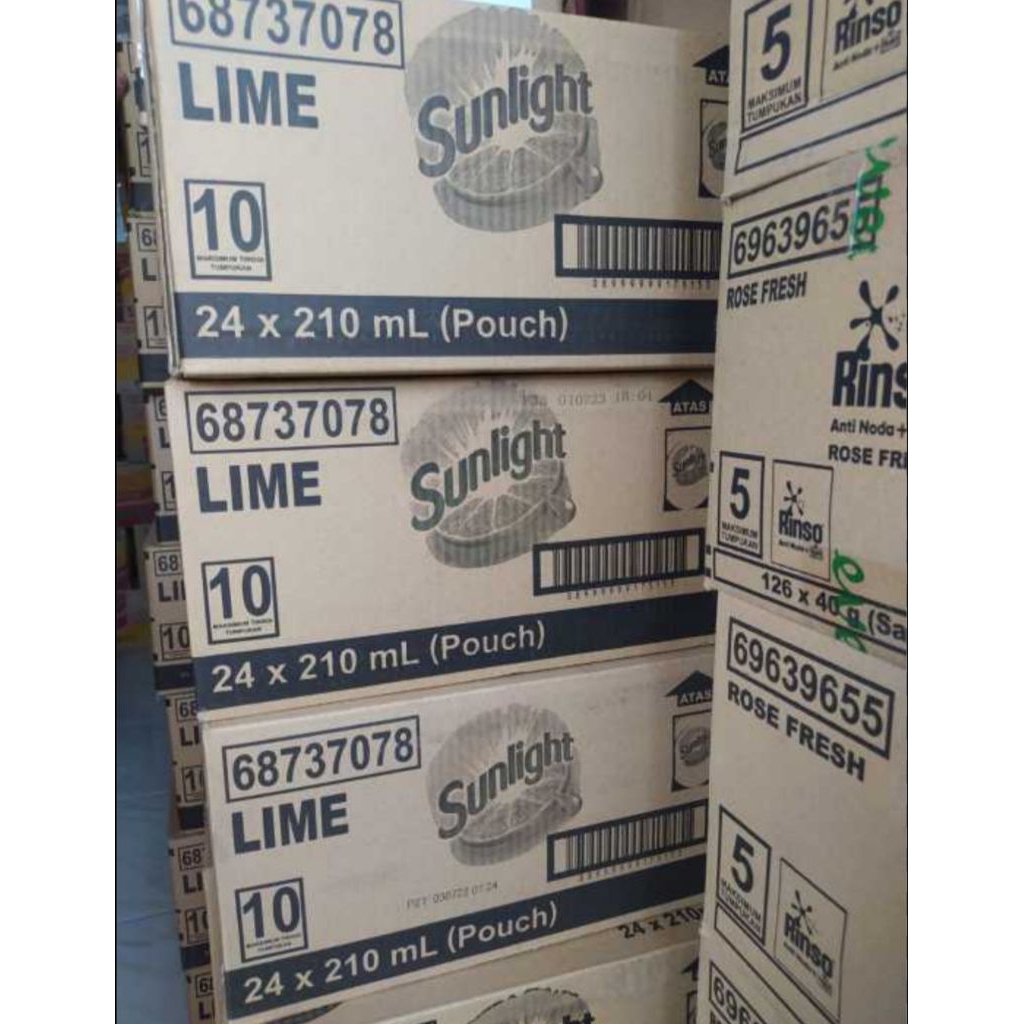 SUNLIGHT REFILL (1 DUS ISI 24 POUCH 210 ML)