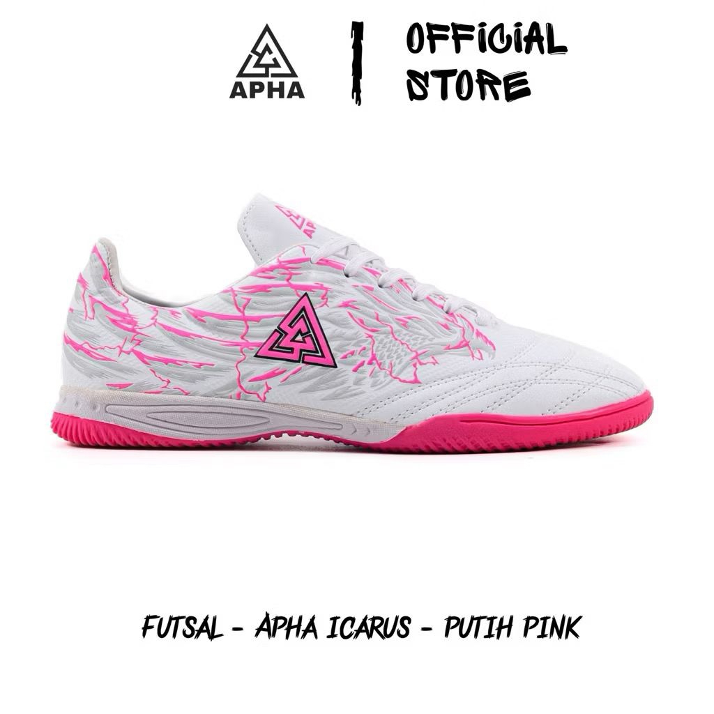 Sepatu Futsal Apha Icarus Putih Pink Original - Sepatu Futsal Dewasa