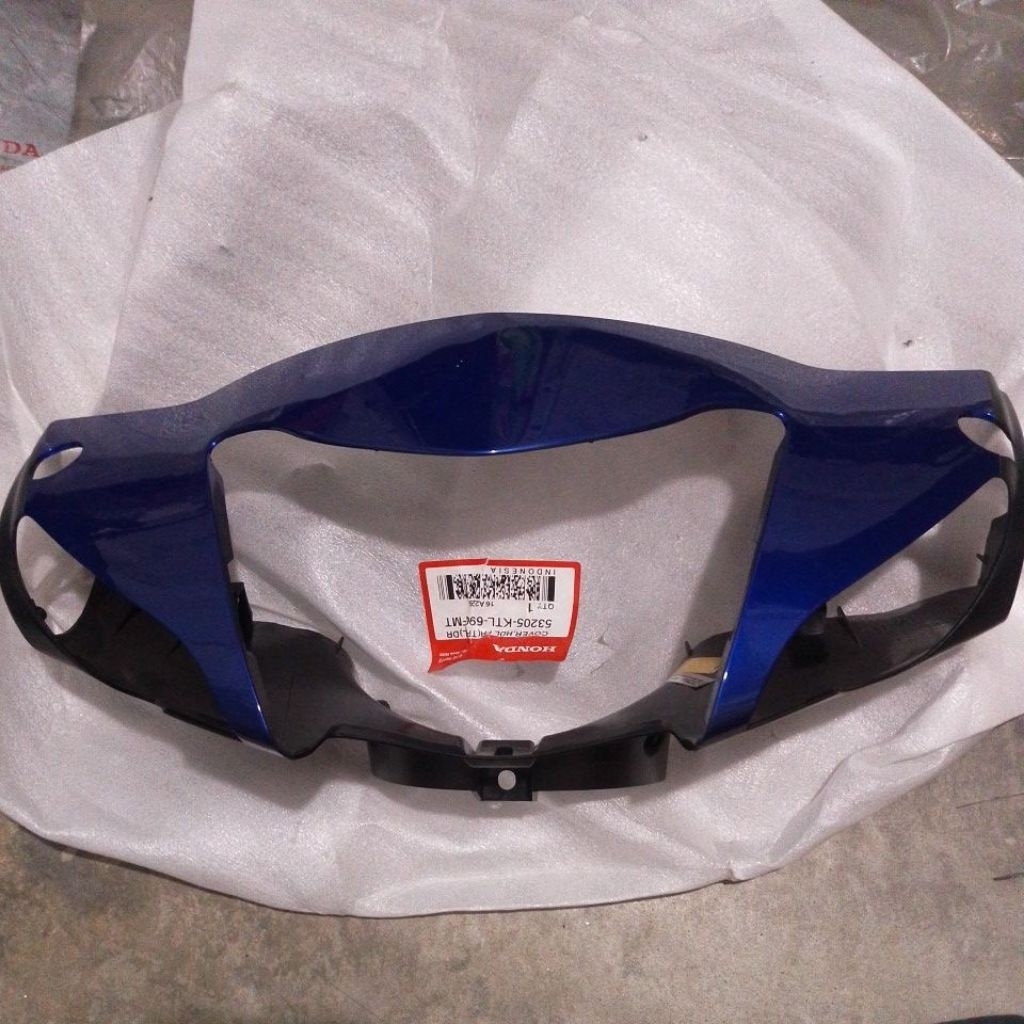 cover batok depan Honda Supra fit new tromol biru original