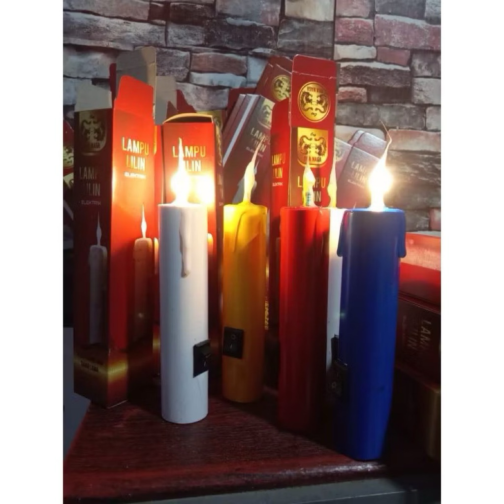 Lilin Elektrik Bisa diCharger/Lilin PVC/nyala terang hingga 24 jam pengisian daya bisa di charger