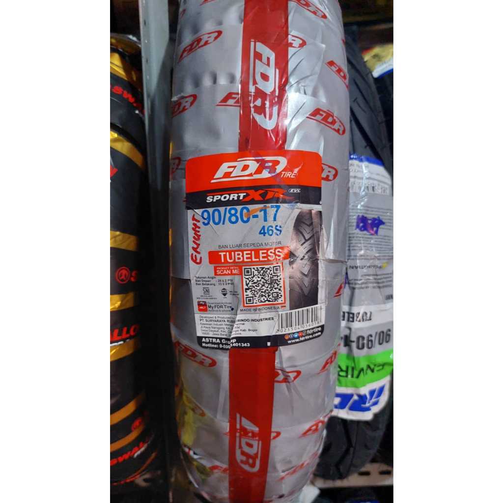 (FDR) Ban Luar FDR Sport XR 90/80/17 Tubeles