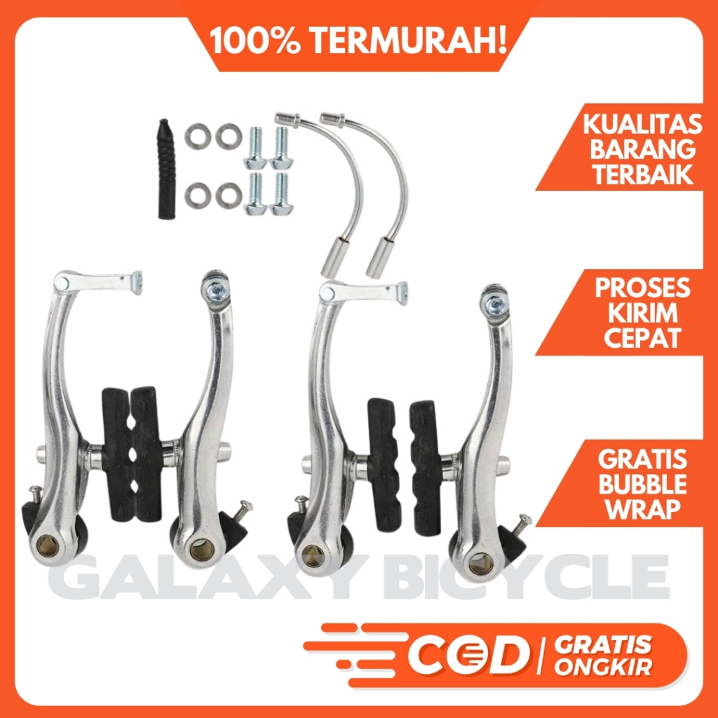 Rem Sepeda Vbrake Aluminium Alloy Chrome Like Tektro RX1 V-brake Sepeda Lipat MTB Minivelo Commuter 