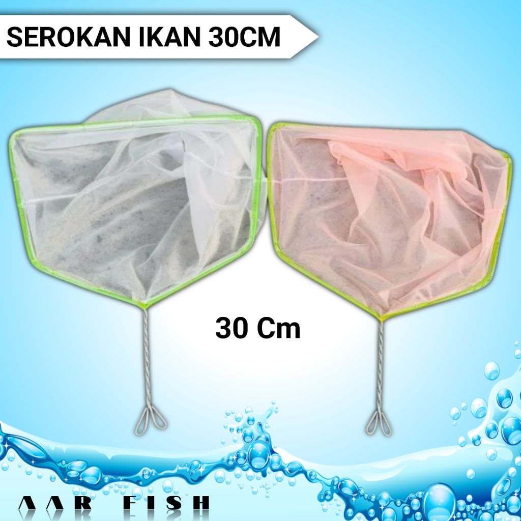 SEROKAN IKAN 30CM/SEROKAN IKAN HIAS AQUARIUM