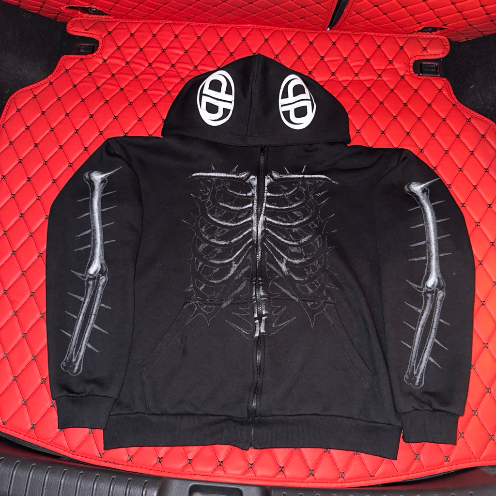 Db Mandala x Greedy Dust - 2MS SKELETON HOODIE