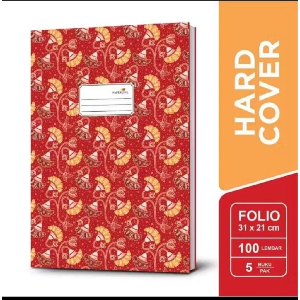 Buku Hardcover Folio Paperline isi 100 Lembar Ukuran Besar