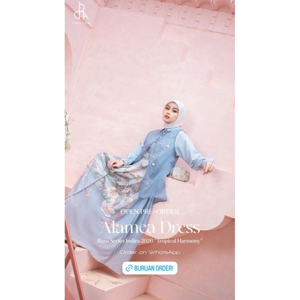 PO ALAMEA DRESS / DRESS EXCLUSIVE RAYA SERIES ORI BY INDIRA