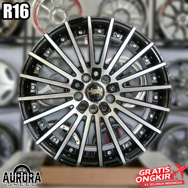 Velg ring 16 untuk mobil Avanza Xenia Sienta Ertiga BRV Grandmax Luxio HSR TANDAM R16 black polish