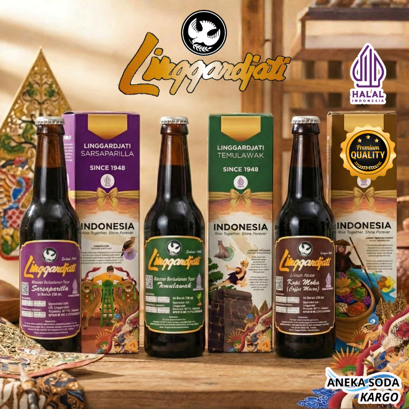 LIMUN LINGGARDJATI minuman soda 330ml Aneka rasa | Halal & BPOM