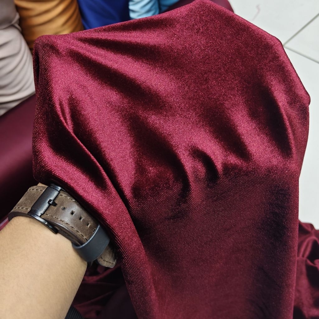 PROMO Kain Bludru Velvet Stretch Premium/Kain Bludru Premium/Kain Bludru Mewah