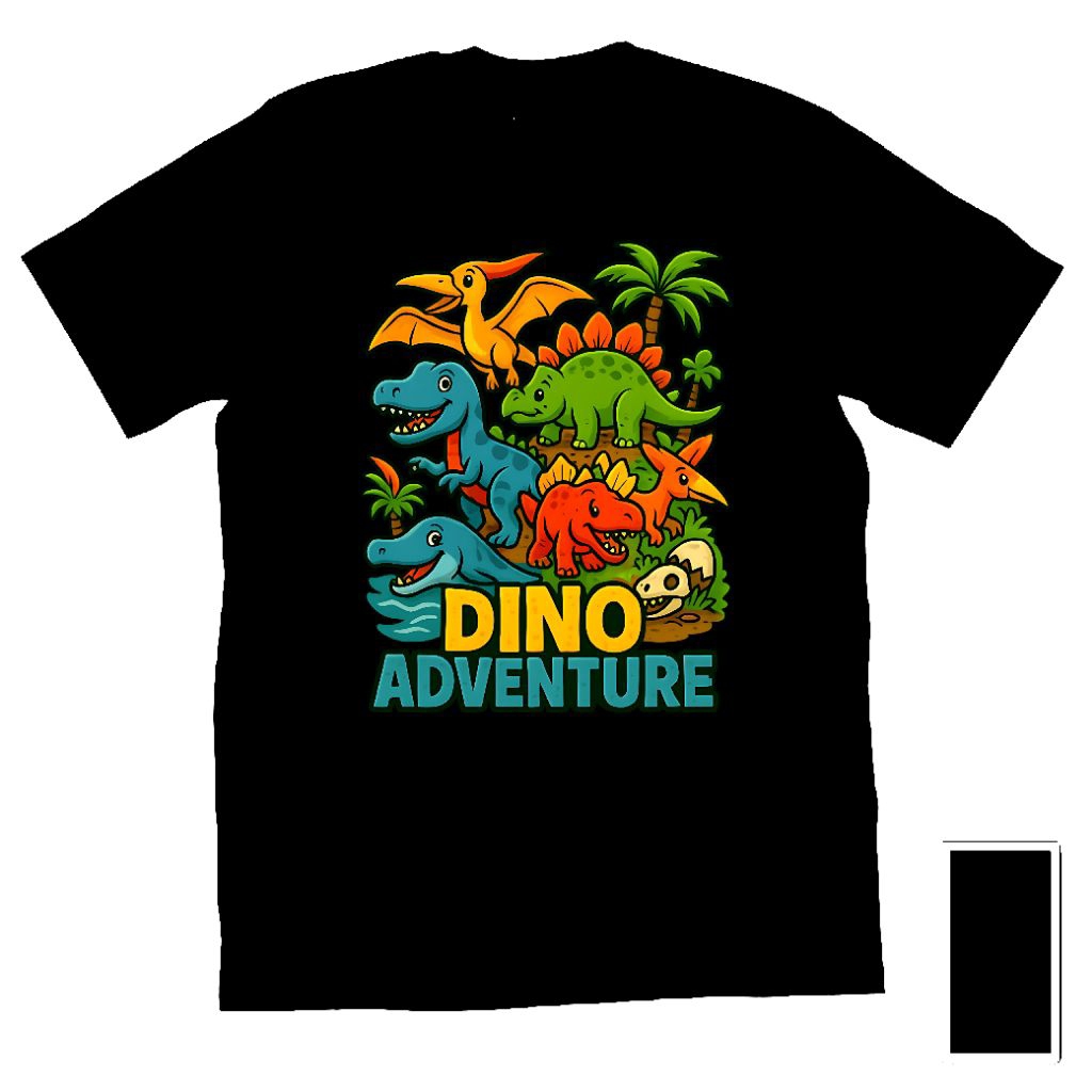 Kaos Baju Tshirt Custom Pria Cowok Cewek Wanita Anak Laki Laki Dewasa Costum Hewan Purba Dino Dinosa
