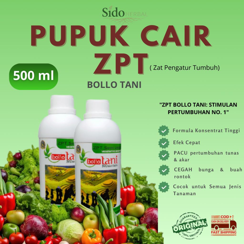 ZPT BolloTani Original 500ml • Perangsang Bunga & Akar • Cocok untuk Cabe ° Tanaman Buah• Tanaman Sa