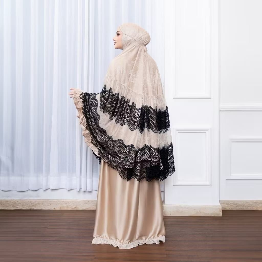 BALQIS BROWN MUKENA - ORIGINAL MANDJHA IVAN GUNAWAN