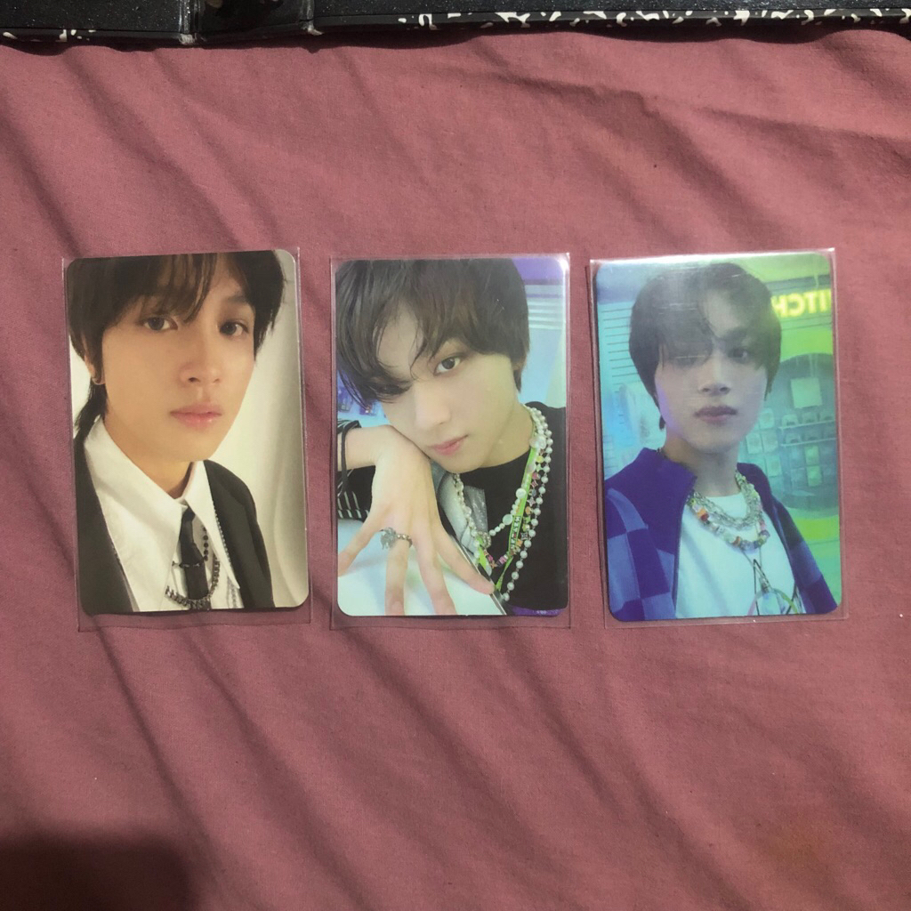 WTS (want to sale) pc/photocard official nct official haechan pilek/haepil glitch mode scratch ver, 