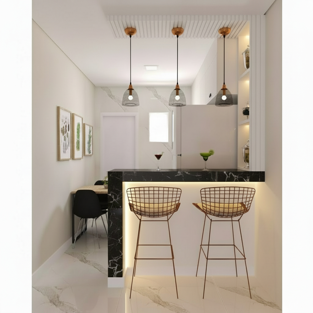 Meja Bar Rumah Minimalis Modern Multifungsi Meja Dapur