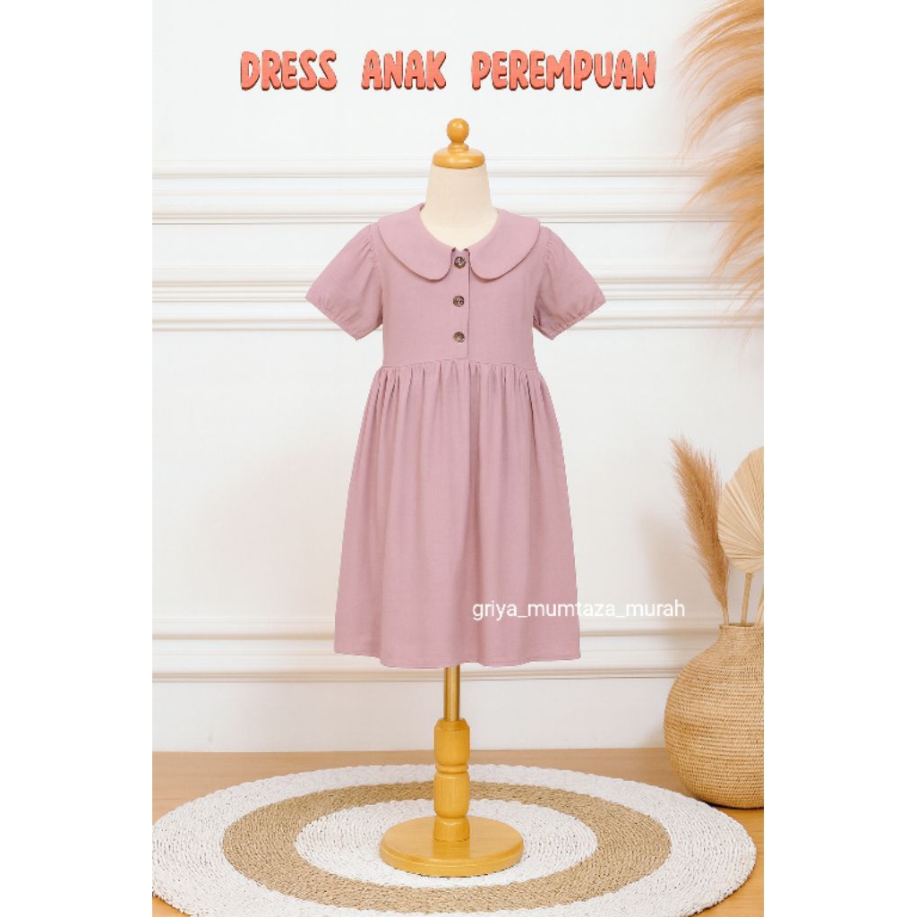 Baju Anak Perempuan Bahan Adem / Fahira Dress / Baju Pesta Anak 6bulan-7th / Baju Anak Perempuan / D