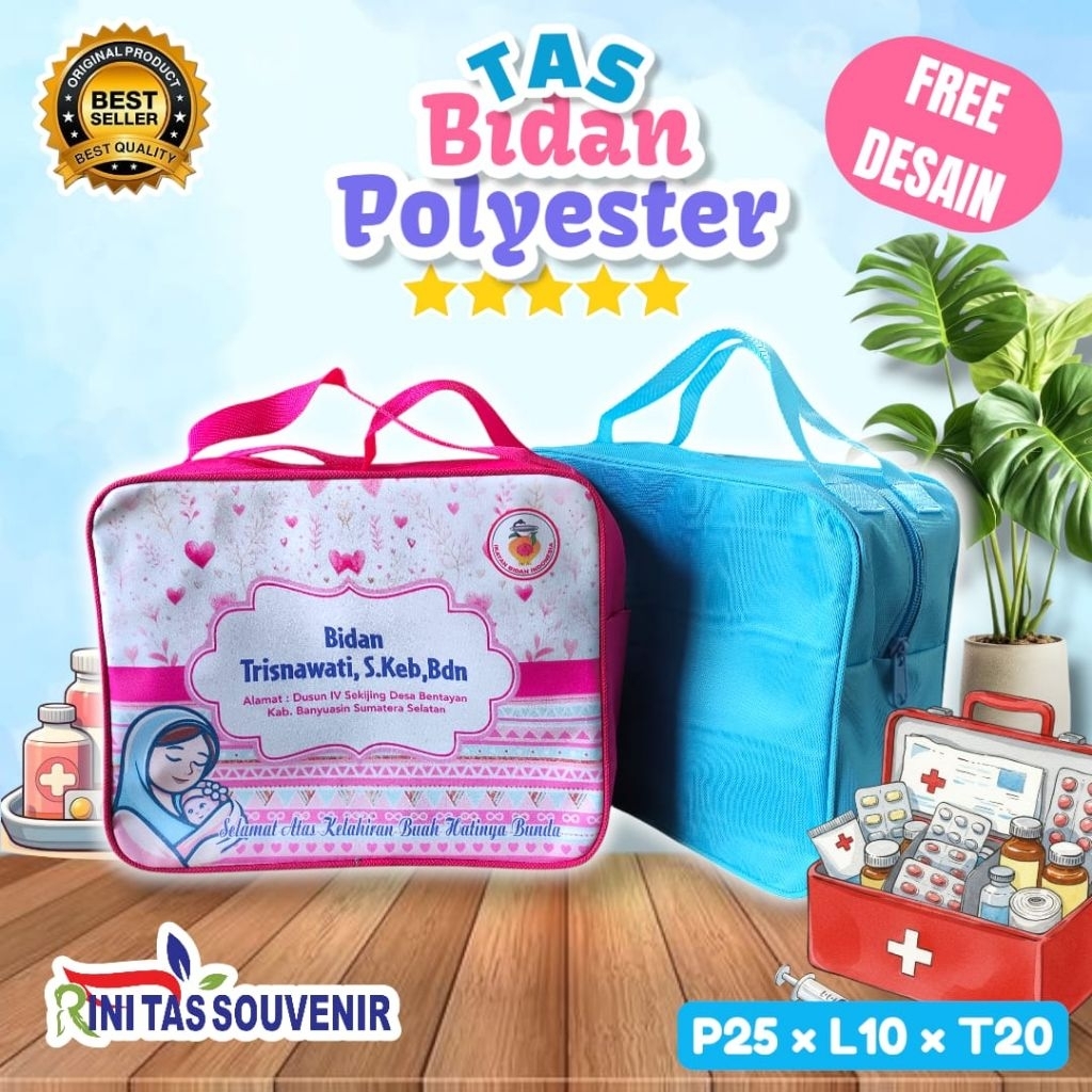 Tas Partus Bidan Tas Bidan Murah Tas Bidan Terlaris Tas Polyester Bidan