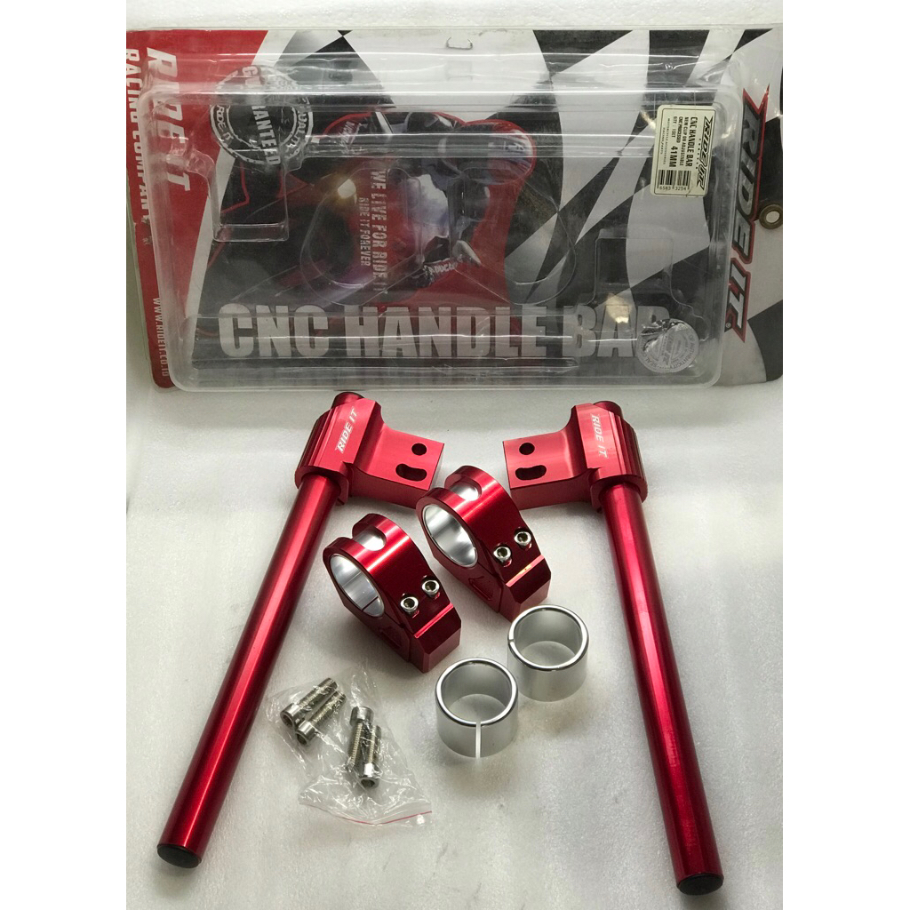 Stang Jepit CNC premium RIDE IT  41mm (Compatible Vixion, Byson, Thunder, Ninja, KLX dll)