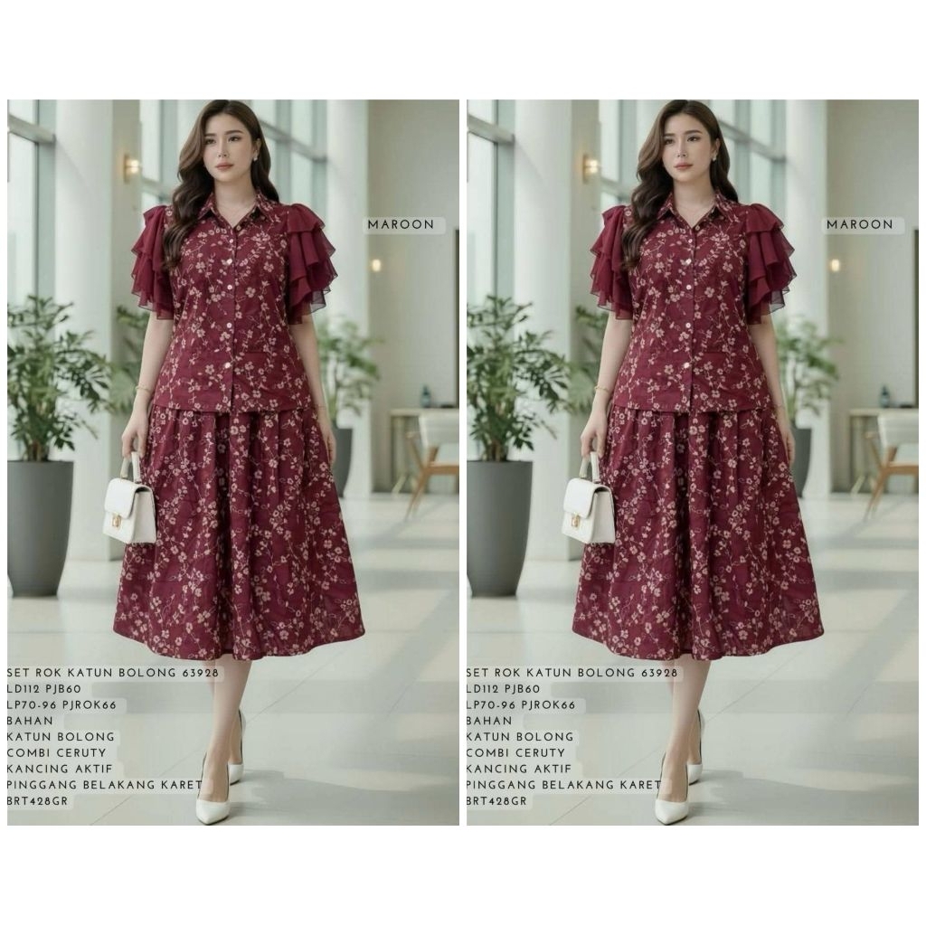 STELAN ROK KATUN BOLONG PREMIUM