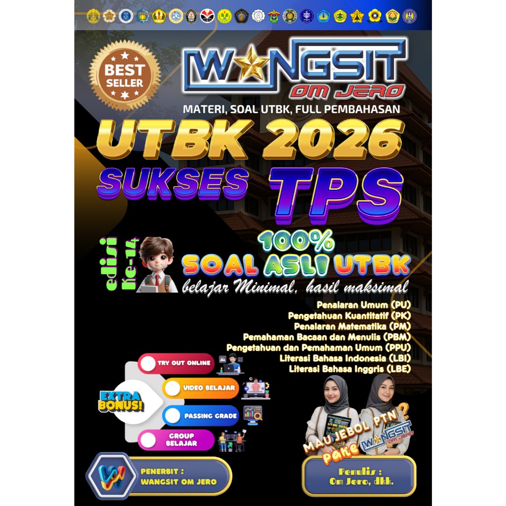 (SNBT 2026) Buku Wangsit Om Jero UTBK SNBT 2026 - Sukses TPS