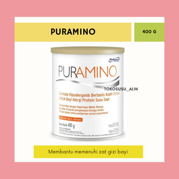 PURAMINO 400 G FORMULA HIPOALERGENIK UNTUK BAYI ALERGI SUSU SAPI