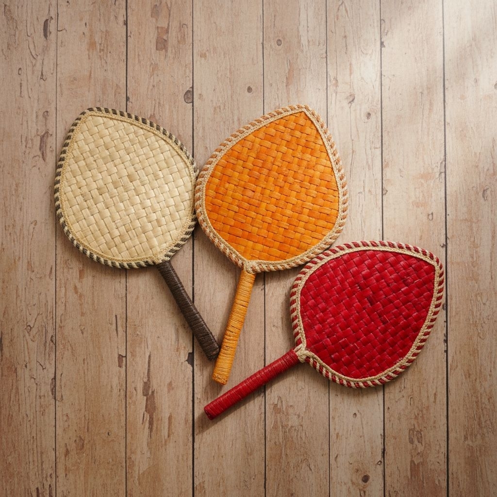 50 Pcs Kipas pandan Souvenir kipas pandan