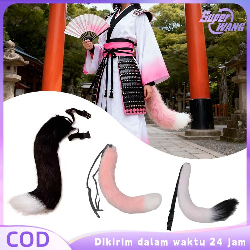 Fox Tail Cosplay Universal Buntut Cosplay Ekor Rubah Cosplay Tail Fox Untuk Cosplay Halloween