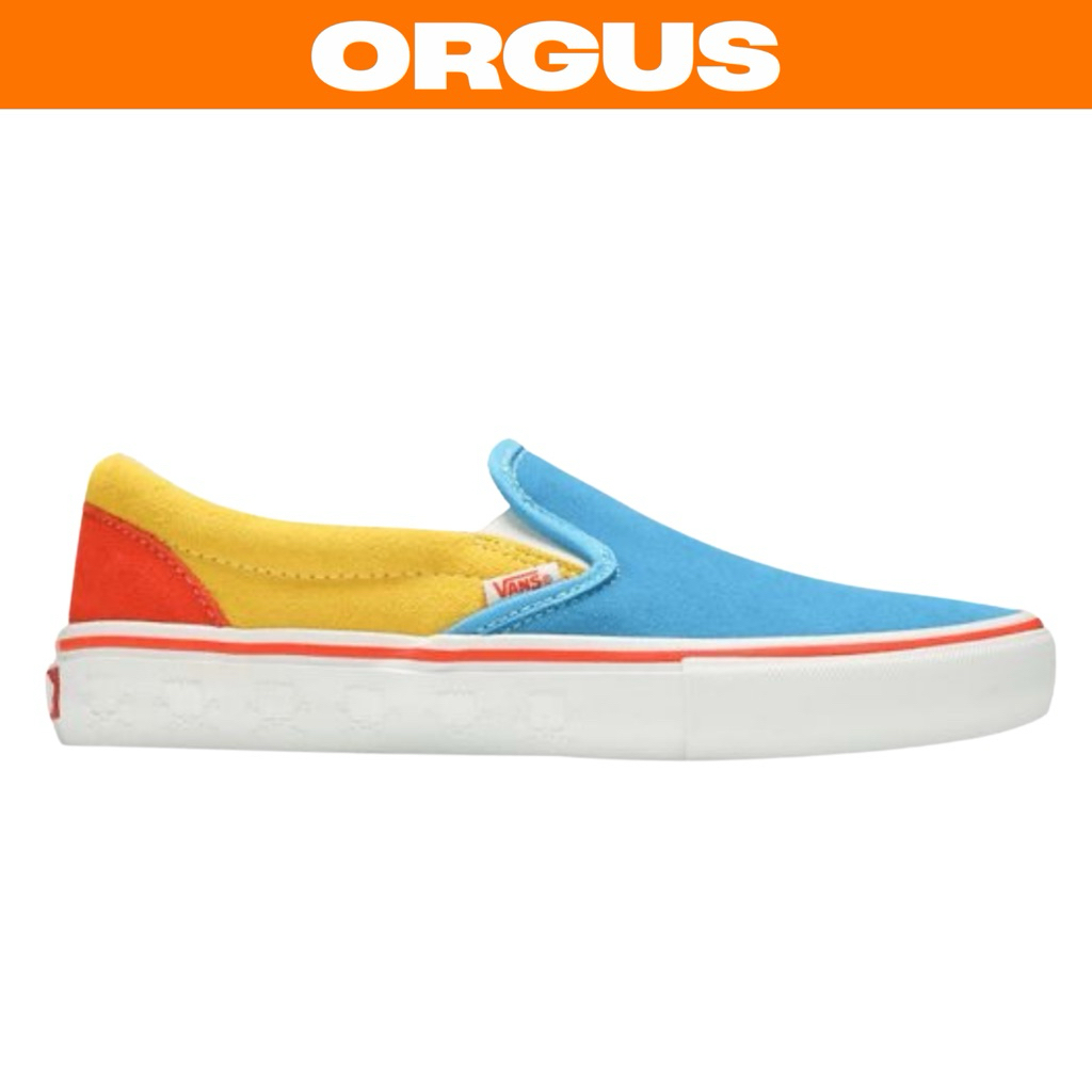 VANS SLIPON PRO X THE SIMPSONS YELLOW BLUE LIMITED EDITION ORIGINAL UNISEX