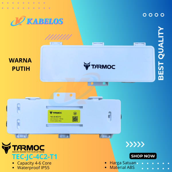 Tarmoc TEC-JC-4C2-T1 | Mini Joint Closure  4/6 Core Putih | 4/6 Core White