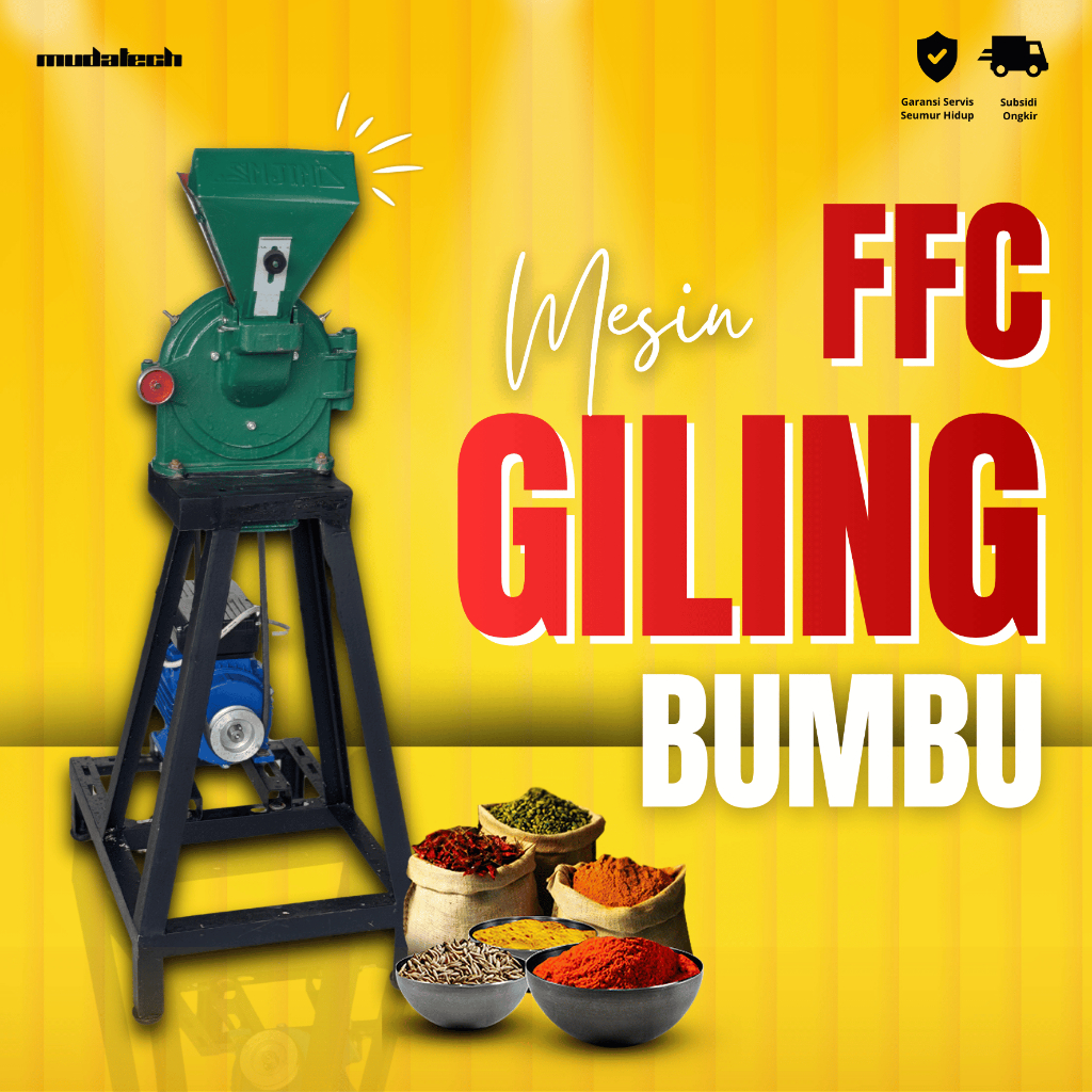 Mesin Giling Tepung Bumbu FFC-15 / Disk mill Mesin Gilingan Penepung Giling Bumbu