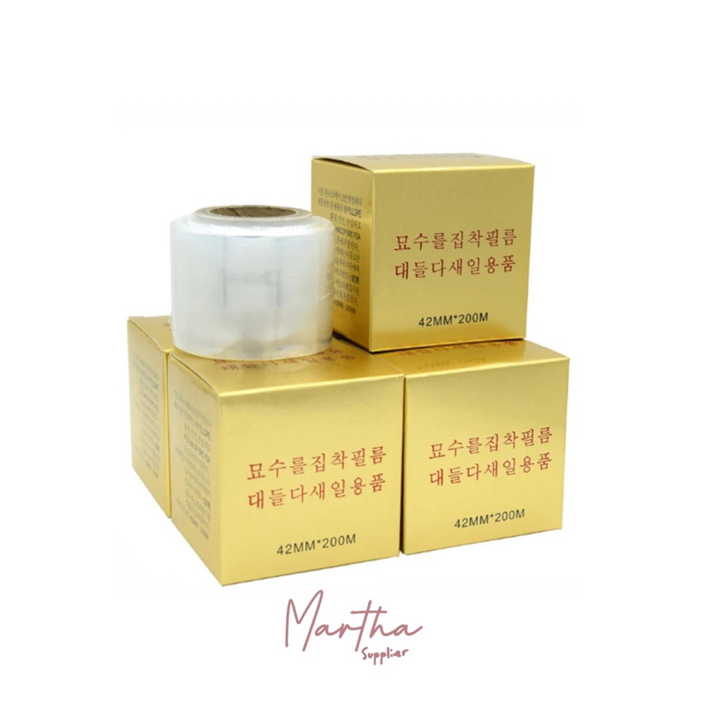 Plastik Wrap Sulam Alis - Bandung 42mm x 200m - Transparan, Ultra Tipis, Ramah Lingkungan