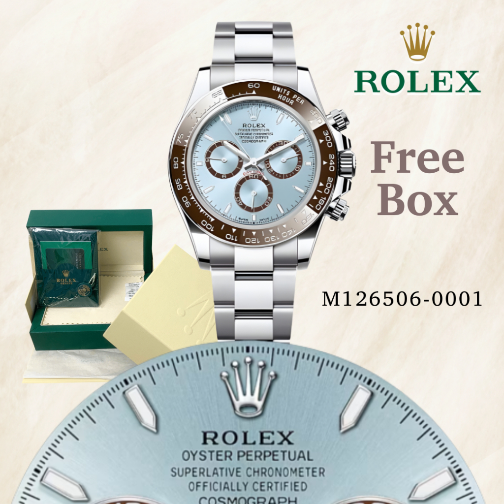 (NEW ARRIVAL) COD dan 100% Asli ROLEX INCLUDE BOX Jam Tangan Seri Daytona Pria M126506-0001 Jam Tang
