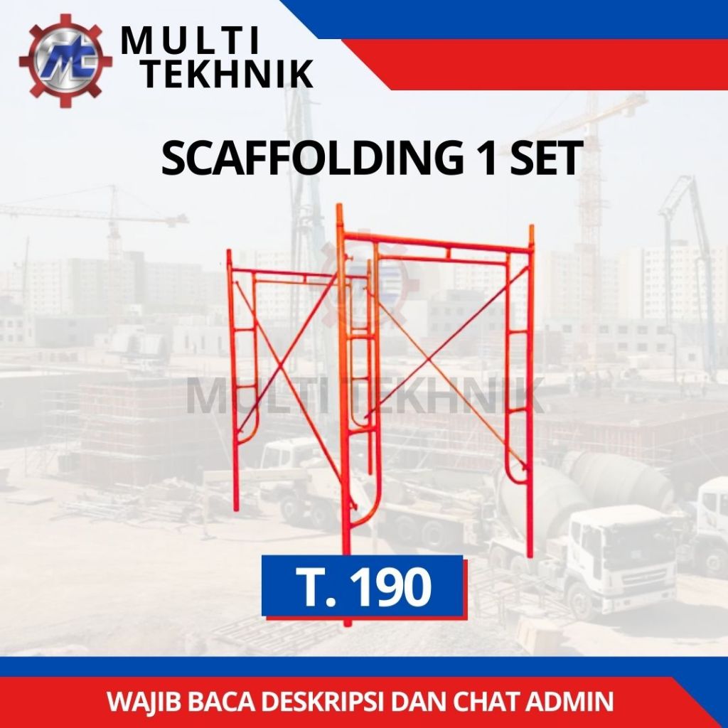MAIN FRAME SCAFFOLDING STEGER 1 SET T. 190 CM